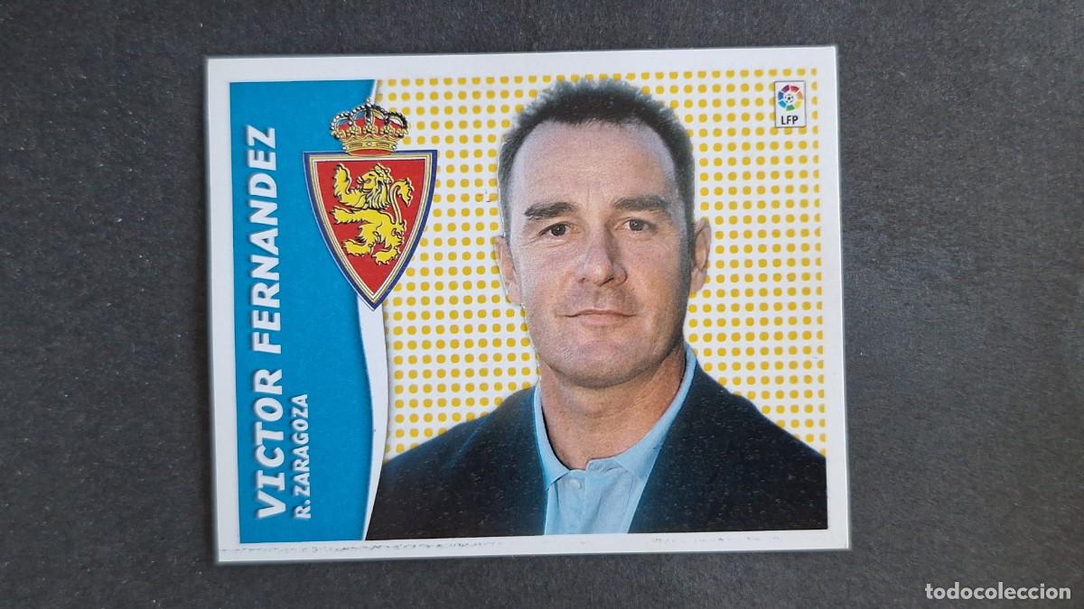Cromos de F&uacute;tbol: L3 VICTOR FERNANDEZ ENTRENDOR REAL ZARAGOZA LIGA ESTE 2006 2007 06 07 NUNCA PEGADO SIN PEGAR