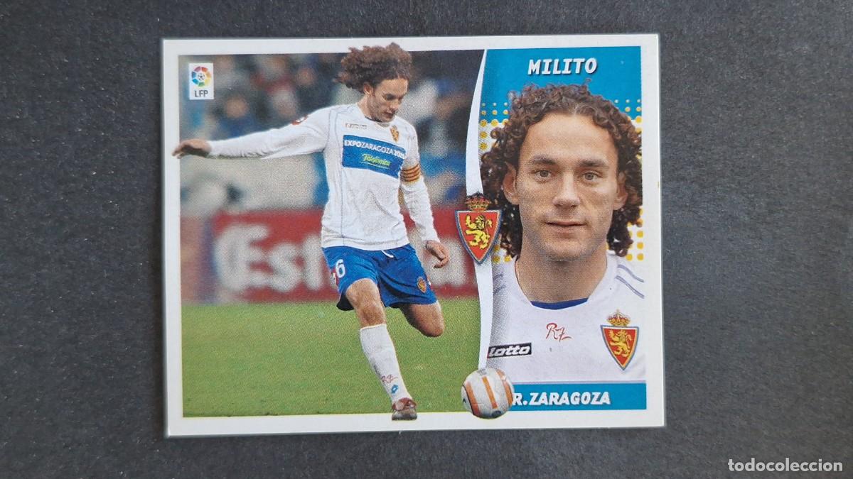 Cromos de F&uacute;tbol: L3 MILITO REAL ZARAGOZA LIGA ESTE 2006 2007 06 07 NUNCA PEGADO SIN PEGAR