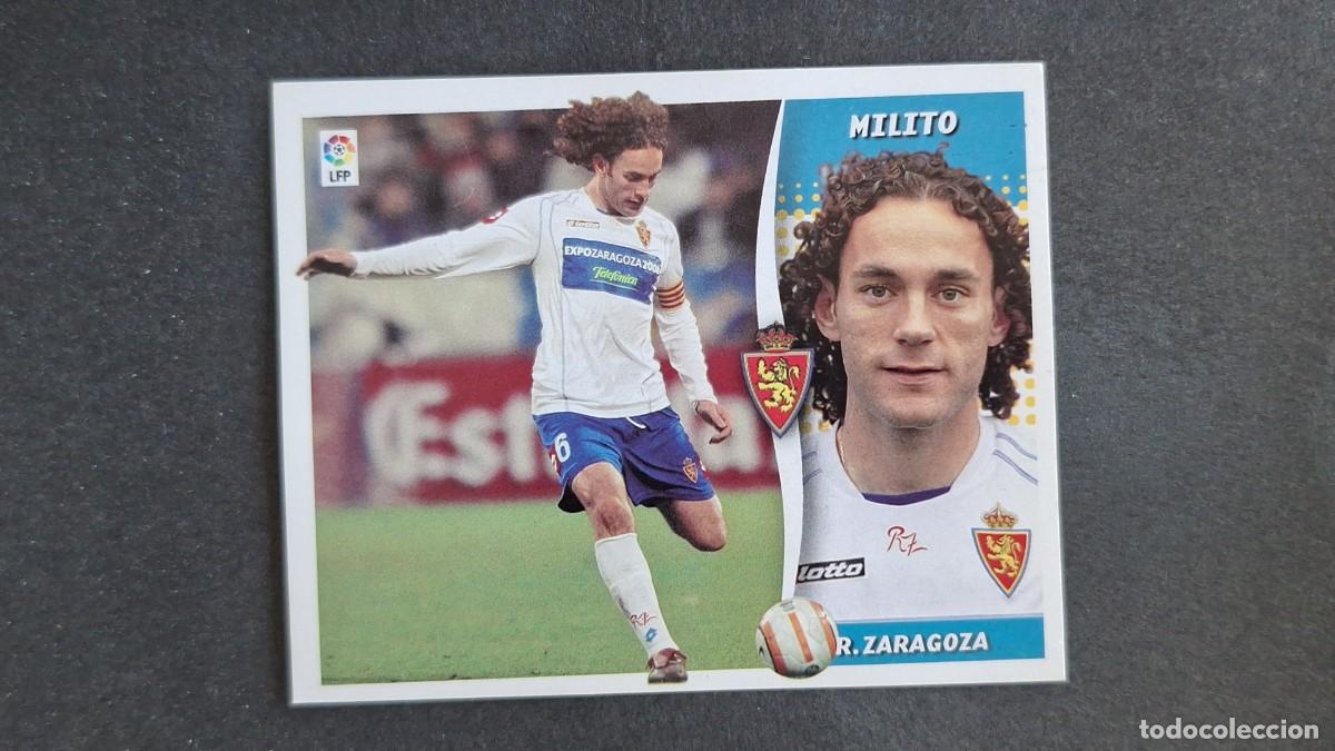 Cromos de F&uacute;tbol: L3 MILITO REAL ZARAGOZA LIGA ESTE 2006 2007 06 07 NUNCA PEGADO SIN PEGAR