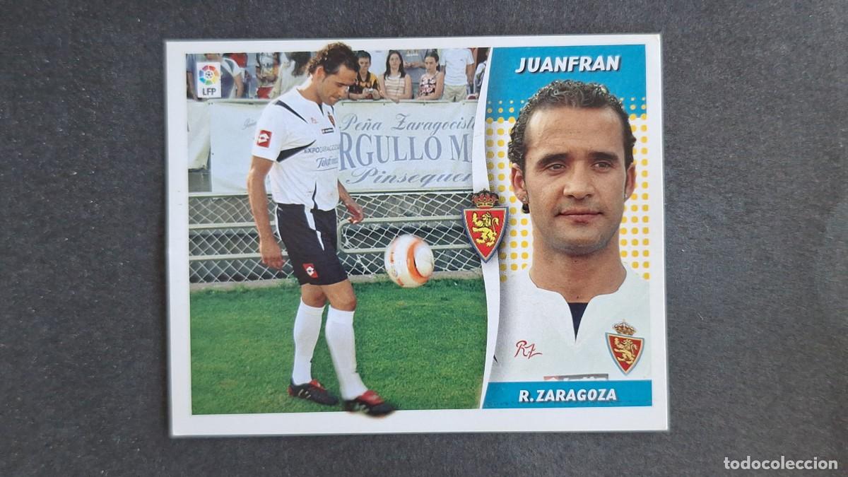 Cromos de F&uacute;tbol: L3 JUANFRAN REAL ZARAGOZA LIGA ESTE 2006 2007 06 07 NUNCA PEGADO SIN PEGAR