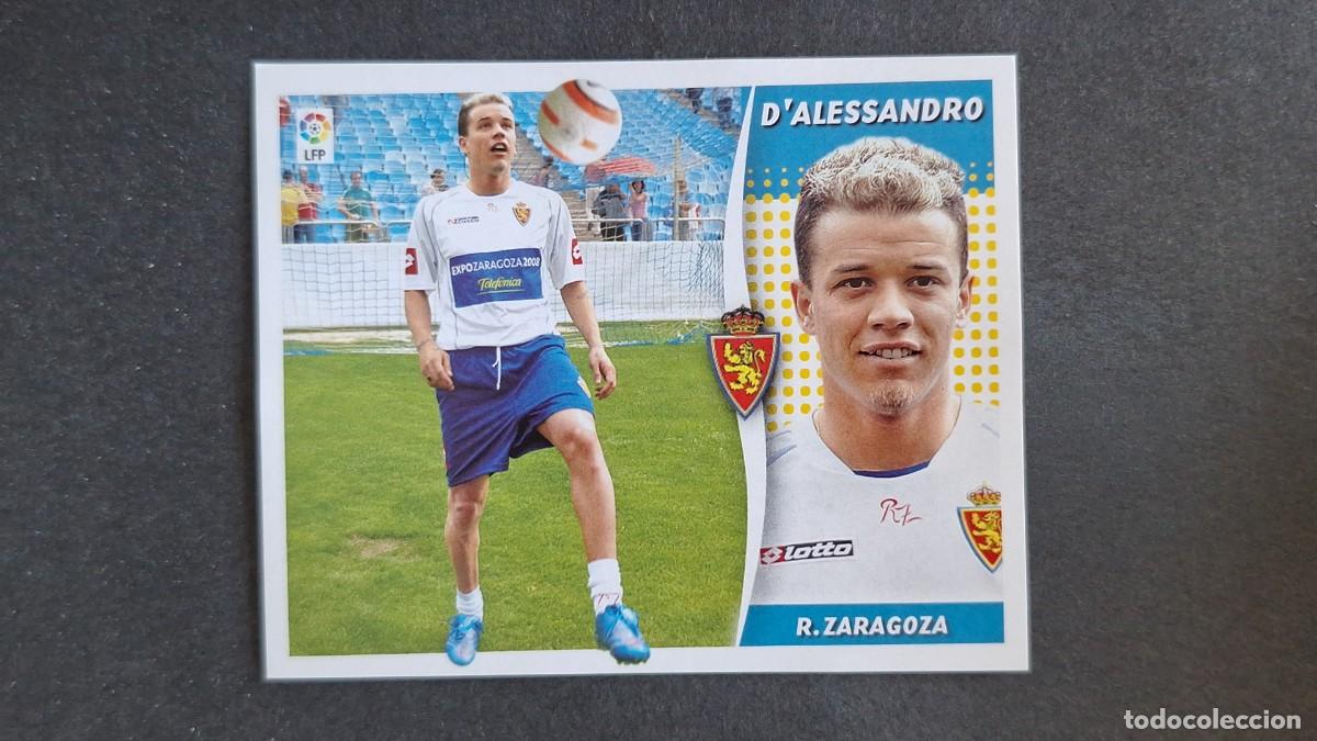 Cromos de F&uacute;tbol: L3 D'ALESSANDRO REAL ZARAGOZA LIGA ESTE 2006 2007 06 07 NUNCA PEGADO SIN PEGAR