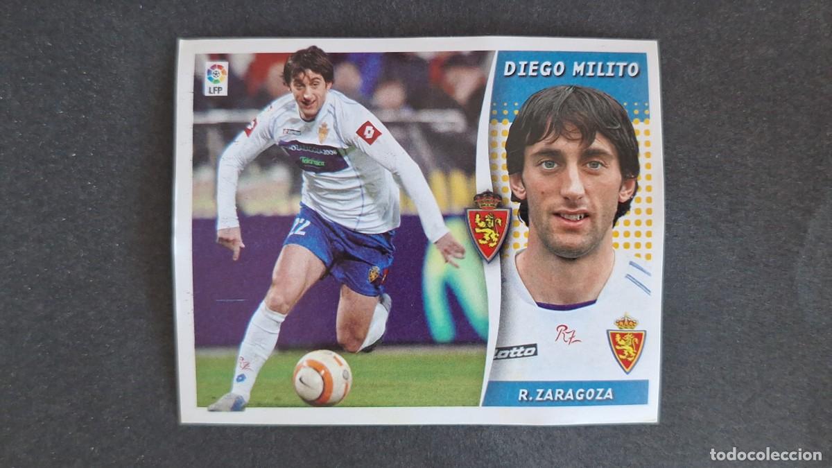 Cromos de F&uacute;tbol: L3 DIEGO MILITO REAL ZARAGOZA LIGA ESTE 2006 2007 06 07 NUNCA PEGADO SIN PEGAR