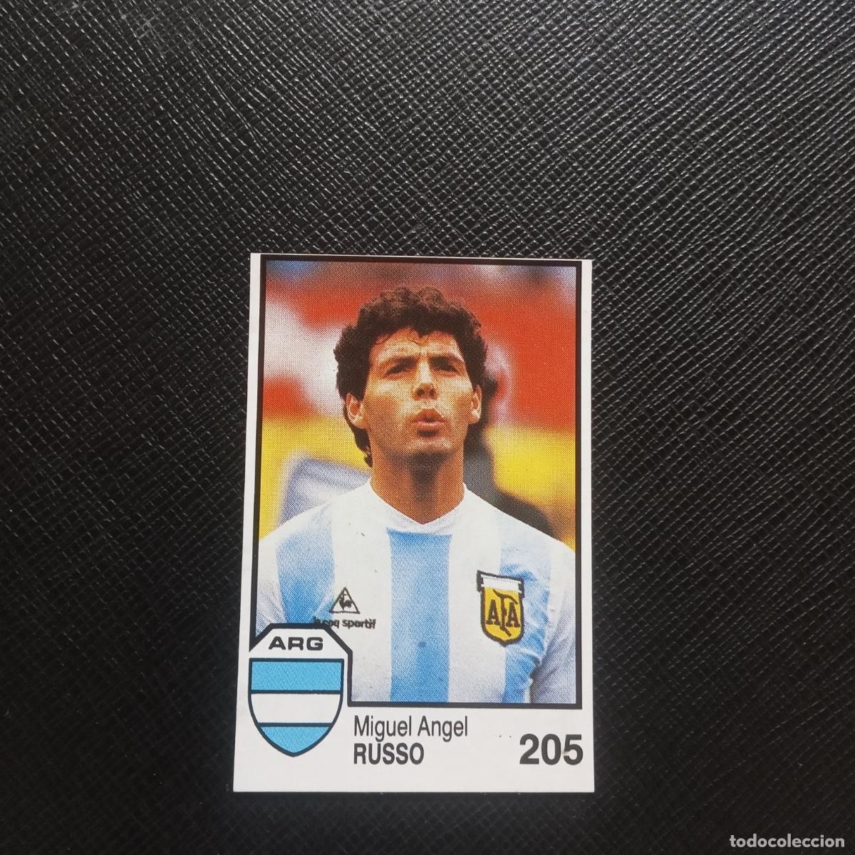 Fu&szlig;ball-Sticker: 205 RUSSO ARGENTINA BARNA MEXICO MUNDIAL 1986 CROMO FUTBOL 86 - SIN PEGAR - A74 PG19