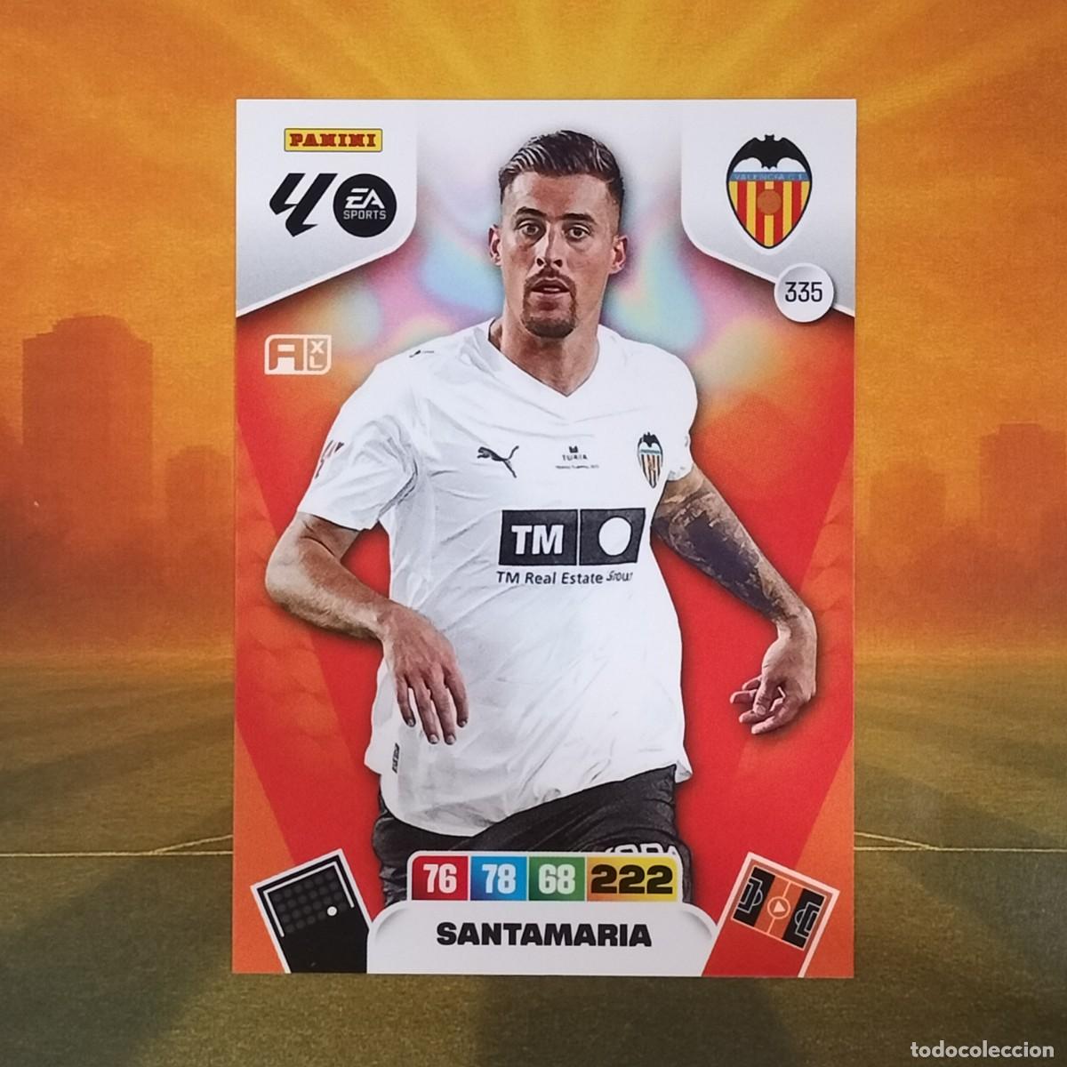 Figurine di Calcio: #335 Santamaria | Valencia CF | Adrenalyn XL LaLiga 2025 2026 Panini 25 26