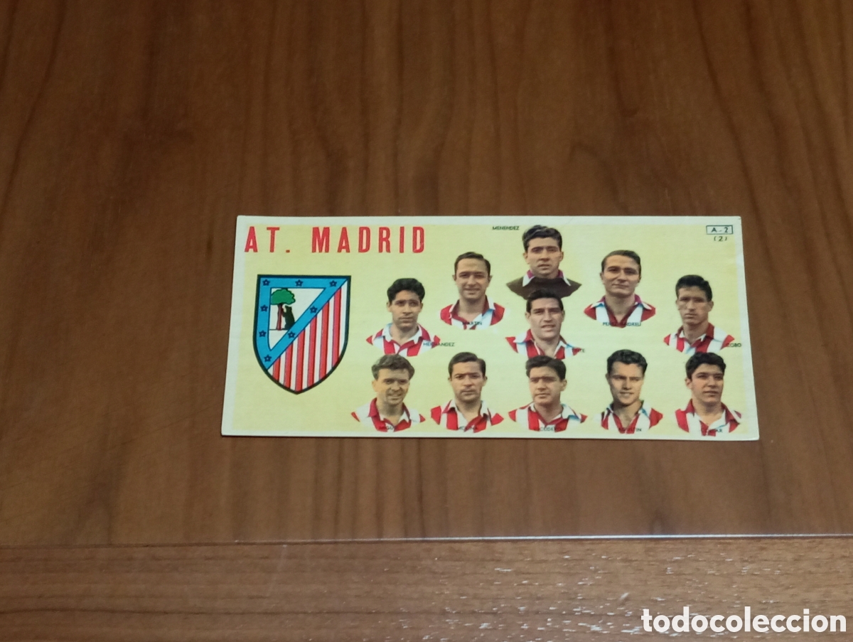 Cromos de F&uacute;tbol: CROMO CHOCOLATES BATANGA ATLETICO DE MADRID TEMPORADA 54-55 NUNCA PEGADO MUY BUEN ESTADO