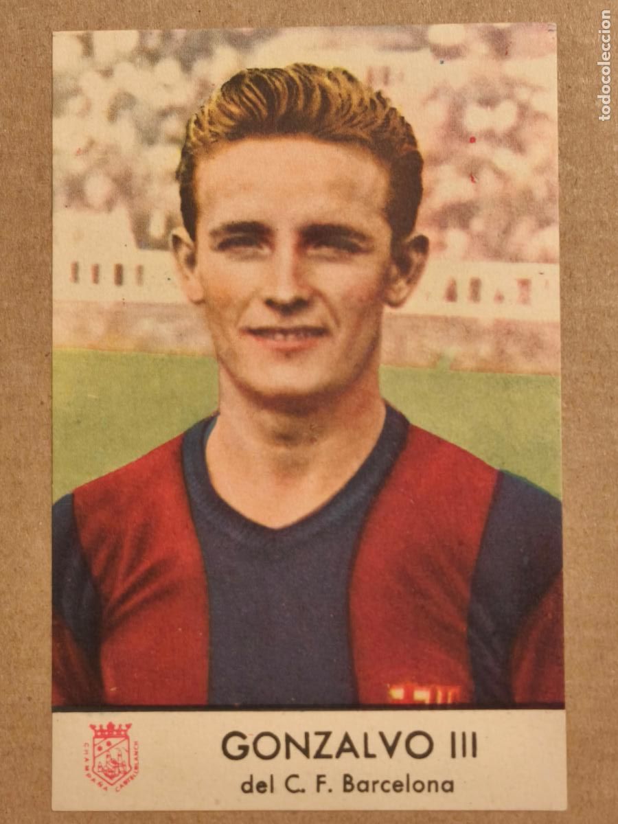 Fu&szlig;ball-Sticker: GONZALVO III C.F. BARCELONA SEGUNDO CONCURSO CASTELLBLANCH