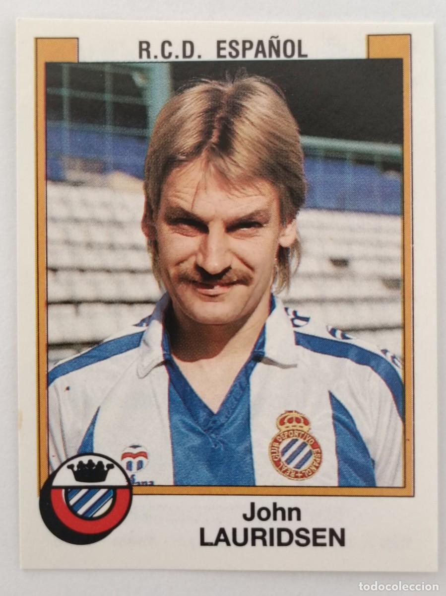Football Stickers: #128 LAURIDSEN R.C.D. ESPA&Ntilde;OL FUTBOL 88 PANINI