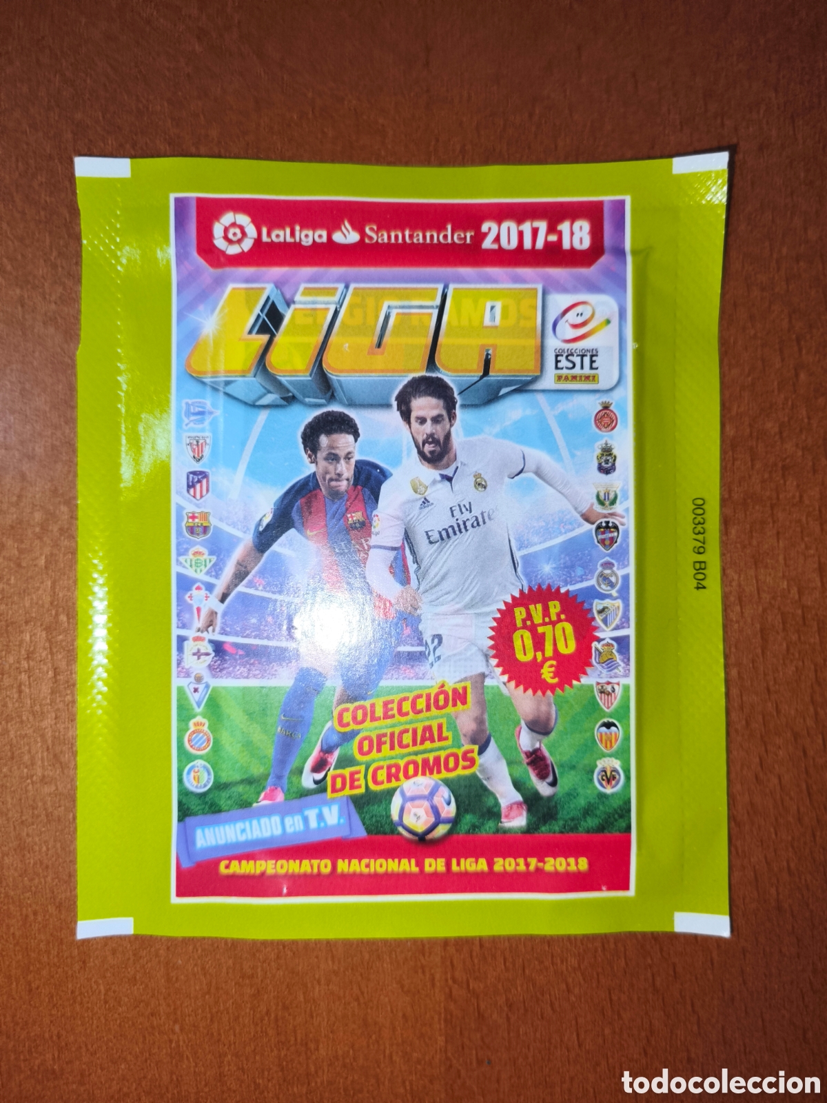 Cromos de f&uacute;tbol: Sobre sin abrir liga este 17/18 Panini