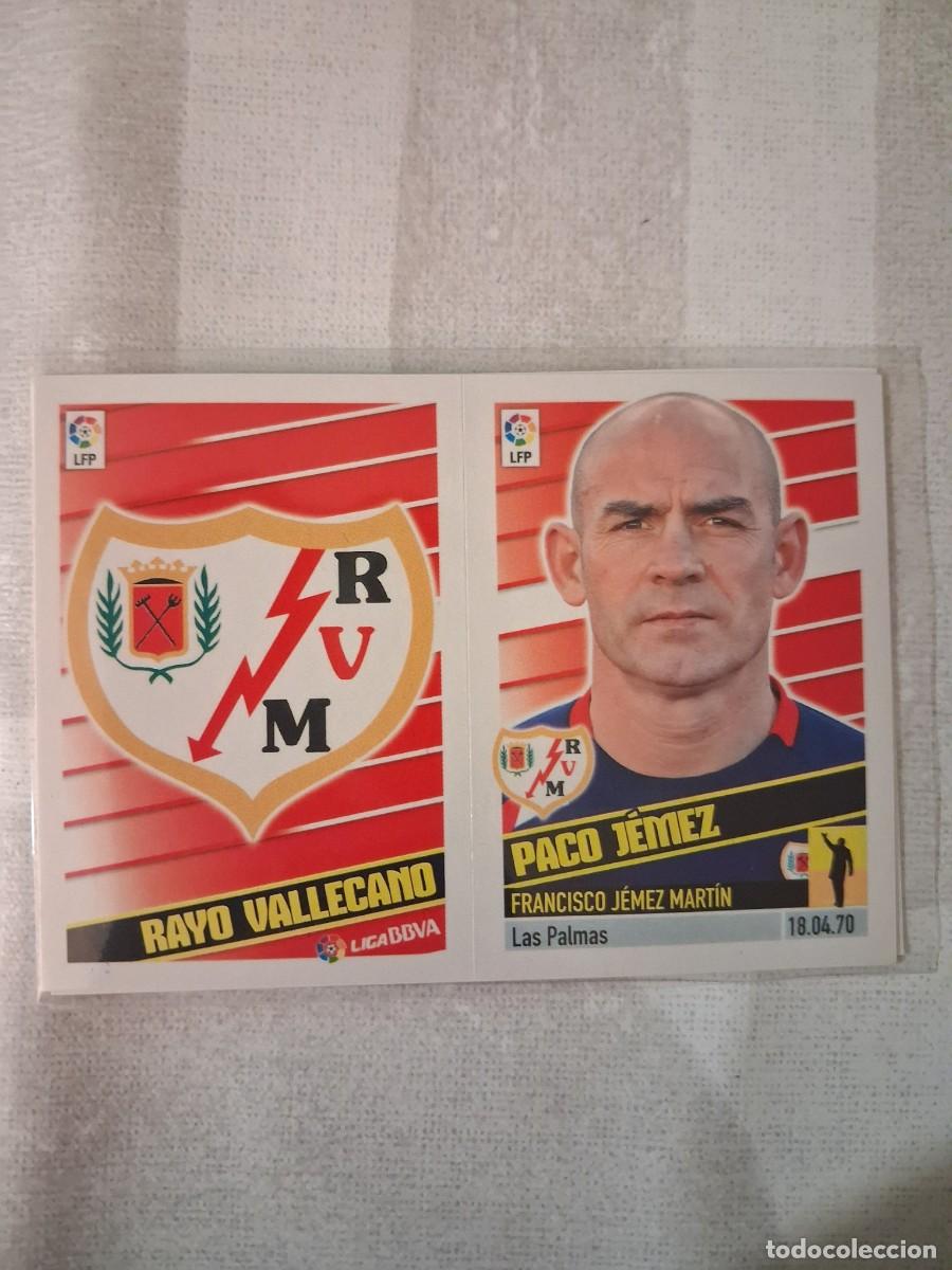 Cromos de F&uacute;tbol: Ediciones Este Liga 2013 2014 13 14 Sin Pegar Escudo Entrenador Rayo Vallecano 15 Paco Jemez