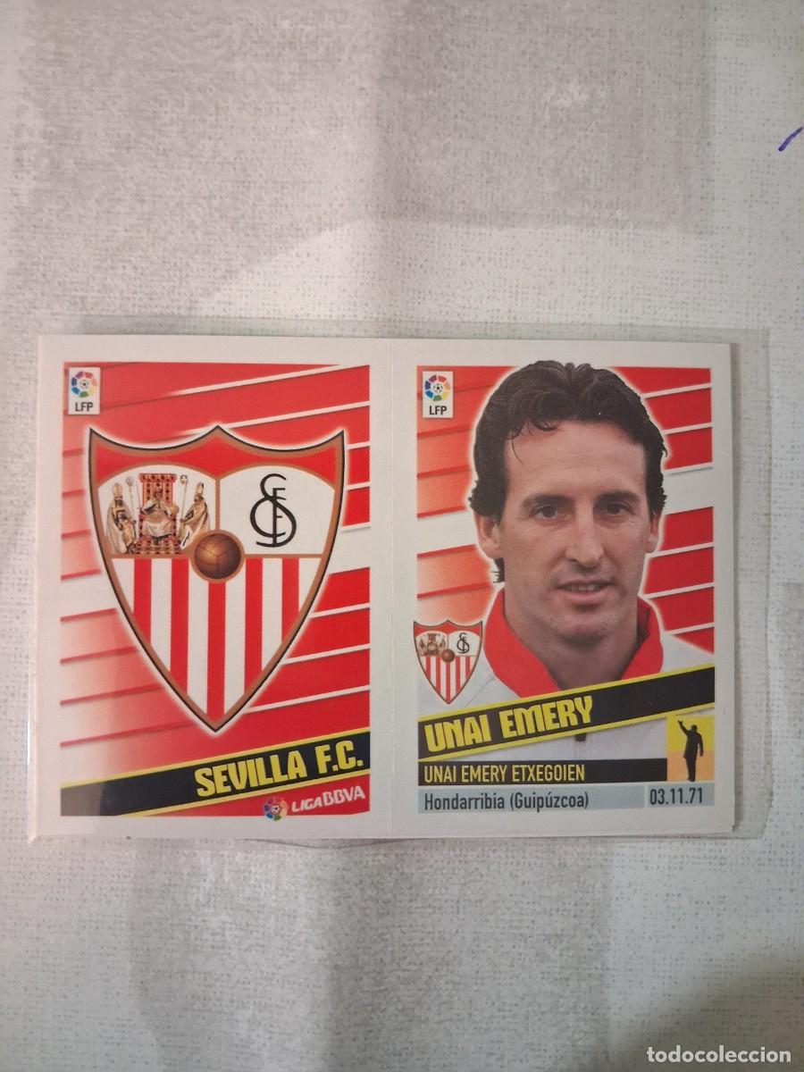 Figurine di Calcio: Ediciones Este Liga 2013 2014 13 14 Sin Pegar Escudo Entrenador Sevilla FC 17 Unai Emery