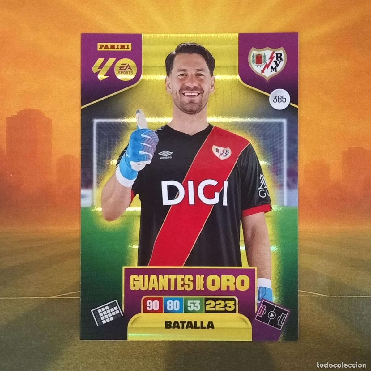 Cromos de F&uacute;tbol: #385 Batalla | Rayo Vallecano | Guantes de Oro | Adrenalyn XL LaLiga 2025 2026 Panini 25 26