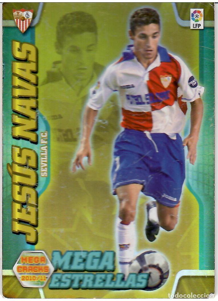 Figurine di Calcio: Jesus Navas (Mega Estrellas) - Cromo del album de futbol Megacracks 2010-11