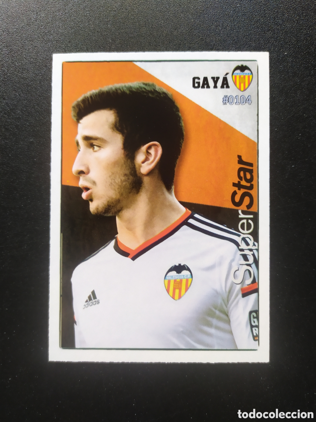 Cromos de f&uacute;tbol: Mundicromo fichas Liga 2015 2016 15 16 Gaya superstar n&deg; 104 Valencia