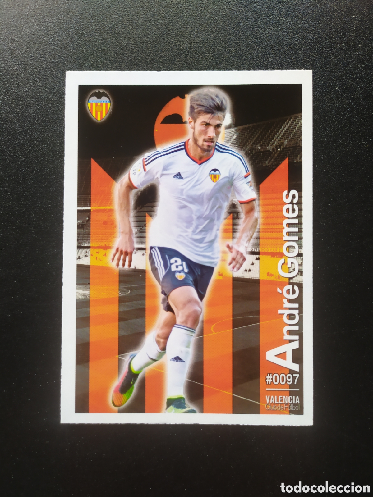 Cromos de f&uacute;tbol: Mundicromo fichas Liga 2015 2016 15 16 Andre Gomes n&deg; 97 Valencia