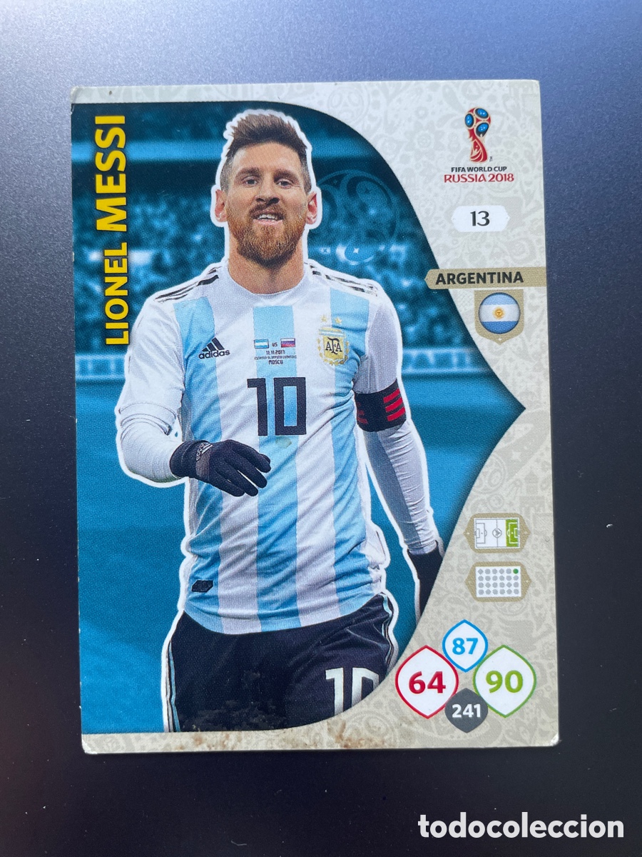 Cromos de F&uacute;tbol: Lionel Messi 13 Panini Adrenalyn FIFA World Cup Russia 2018 Argentina
