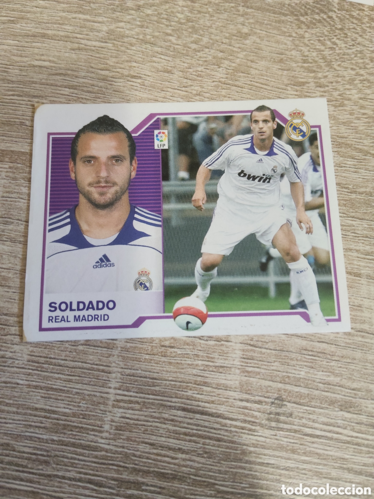 Football Stickers: Soldado Real Madrid liga 2007 2008 07 08 ediciones este