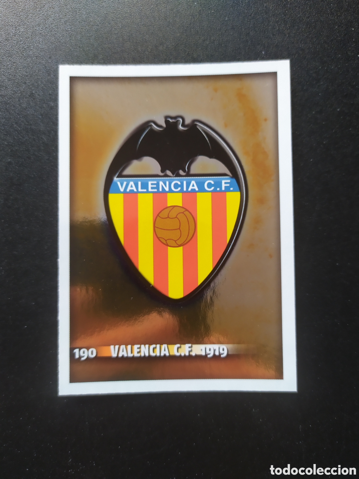 Cromos de f&uacute;tbol: Mundicromo fichas Liga 2014 2015 14 15 escudo n&deg; 190 Valencia