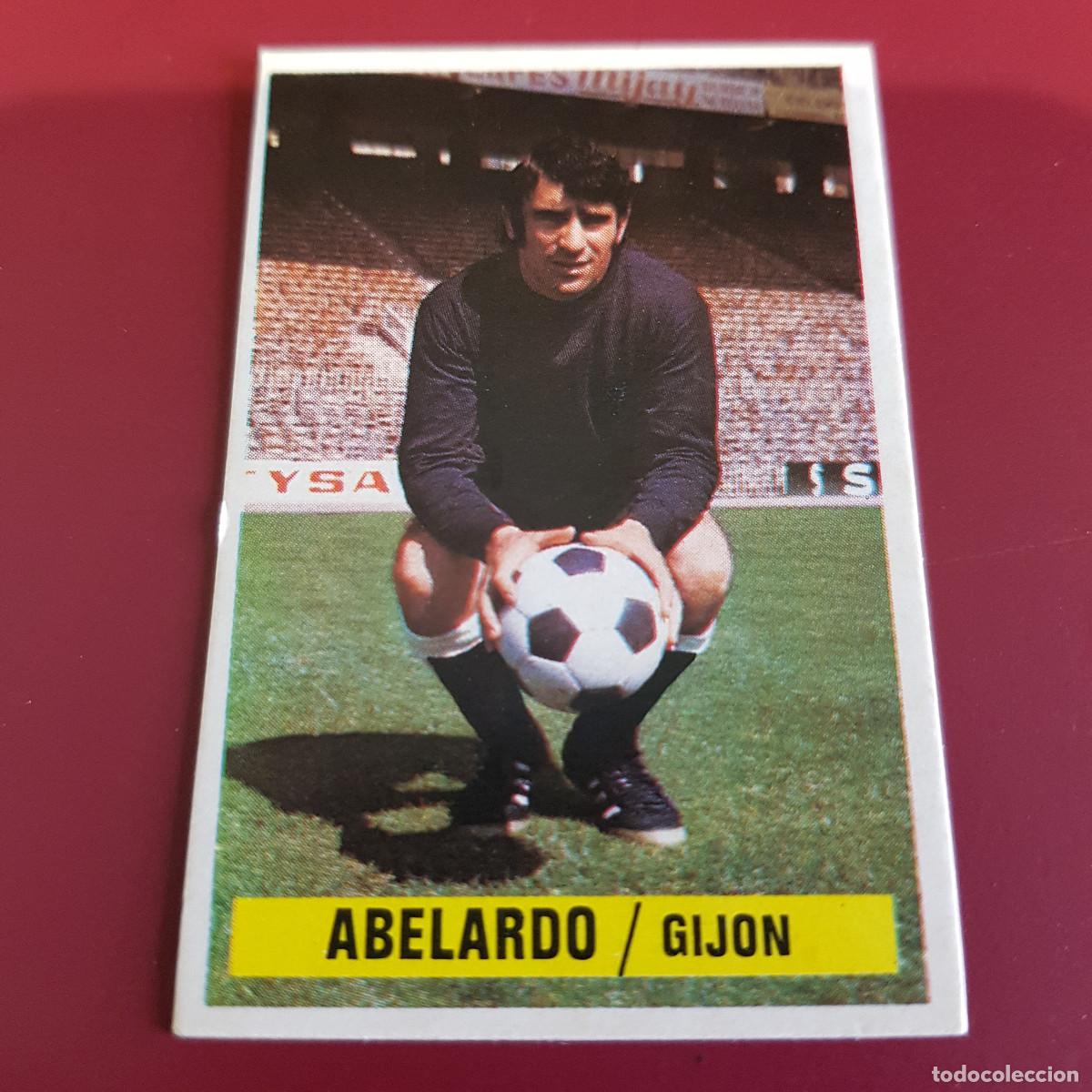 Figurine di Calcio: ESTE - CAMPEONATOS DE LIGA 1974 1975 - 74 75 - GIJON - ABELARDO - COLOCA - NUNCA PEGADO