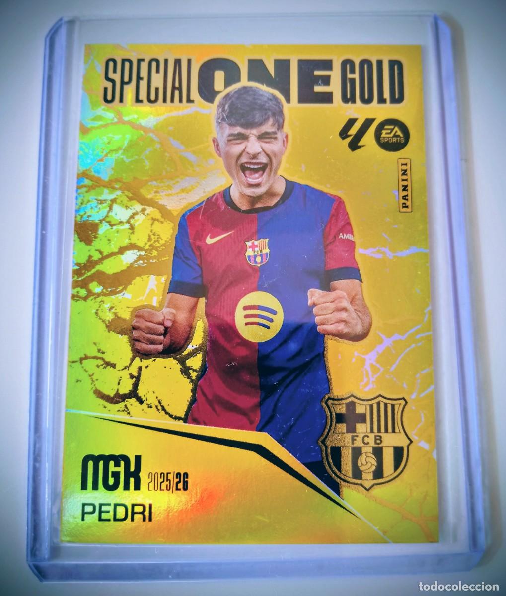 Cromos de F&uacute;tbol: MEGACRACKS 2025/2026 PEDRI ( SPECIAL ONE GOLD ) )- EL DE LA FOTO -