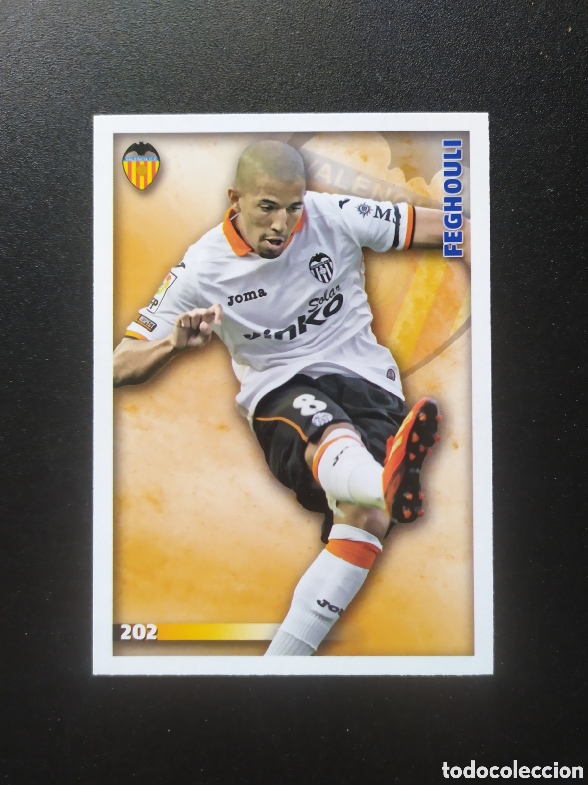 Cromos de f&uacute;tbol: Mundicromo fichas Liga 2014 2015 14 15 Feghouli error n&deg; 202 Valencia