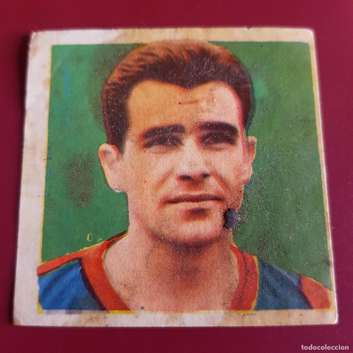 Fu&szlig;ball-Sticker: HISPANO AMERICANA - ESTRELLAS FUTBOL 1958 1959 - 58 59 - BARCELONA - EVARISTO 49 - NUNCA PEGADO