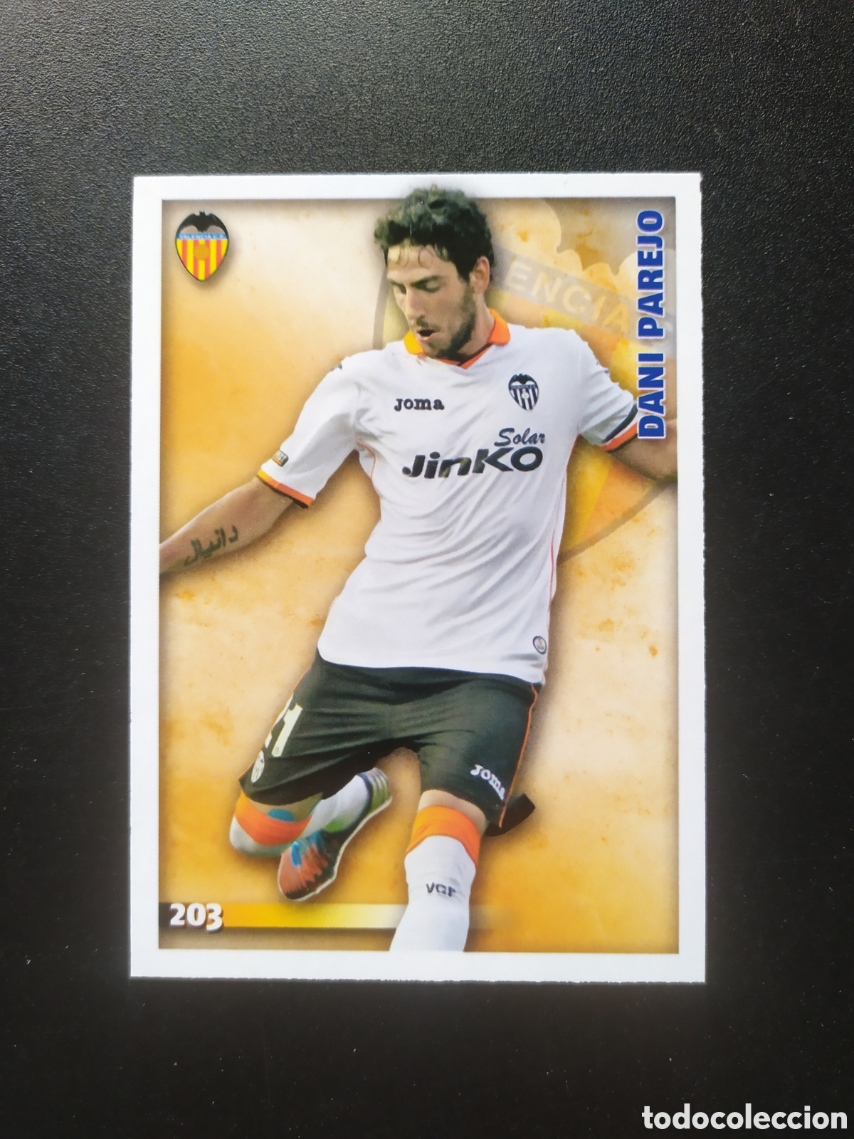 Cromos de f&uacute;tbol: Mundicromo fichas Liga 2014 2015 14 15 Parejo n&deg; 203 Valencia