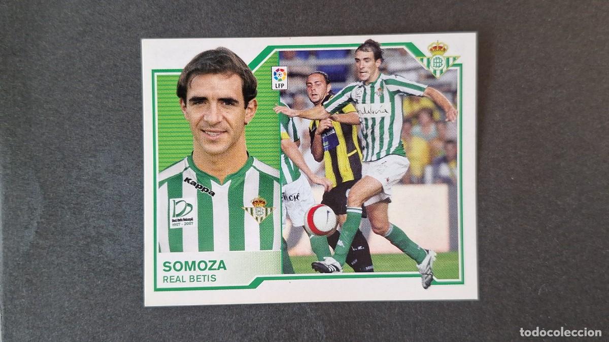 Football Stickers: L4 SOMOZA REAL BETIS BALOMPIE COLOCA LIGA ESTE 2007 2008 07 08 NUNCA PEGADO SIN PEGAR