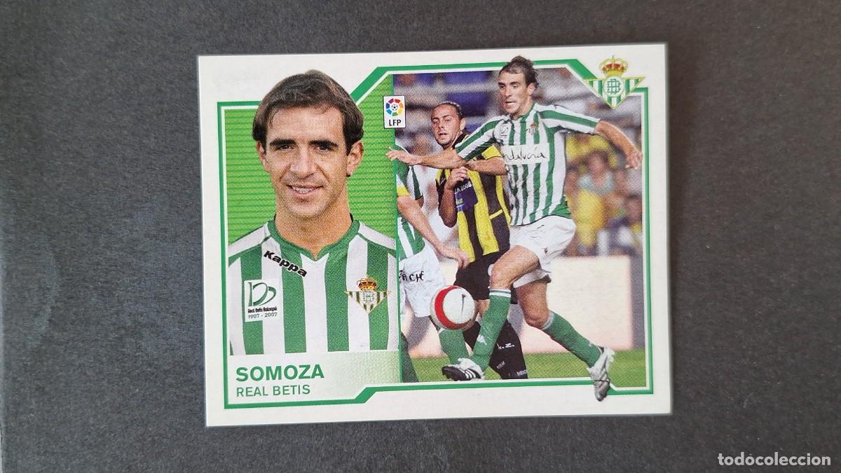 Cromos de f&uacute;tbol: L4 SOMOZA REAL BETIS BALOMPIE COLOCA LIGA ESTE 2007 2008 07 08 NUNCA PEGADO SIN PEGAR