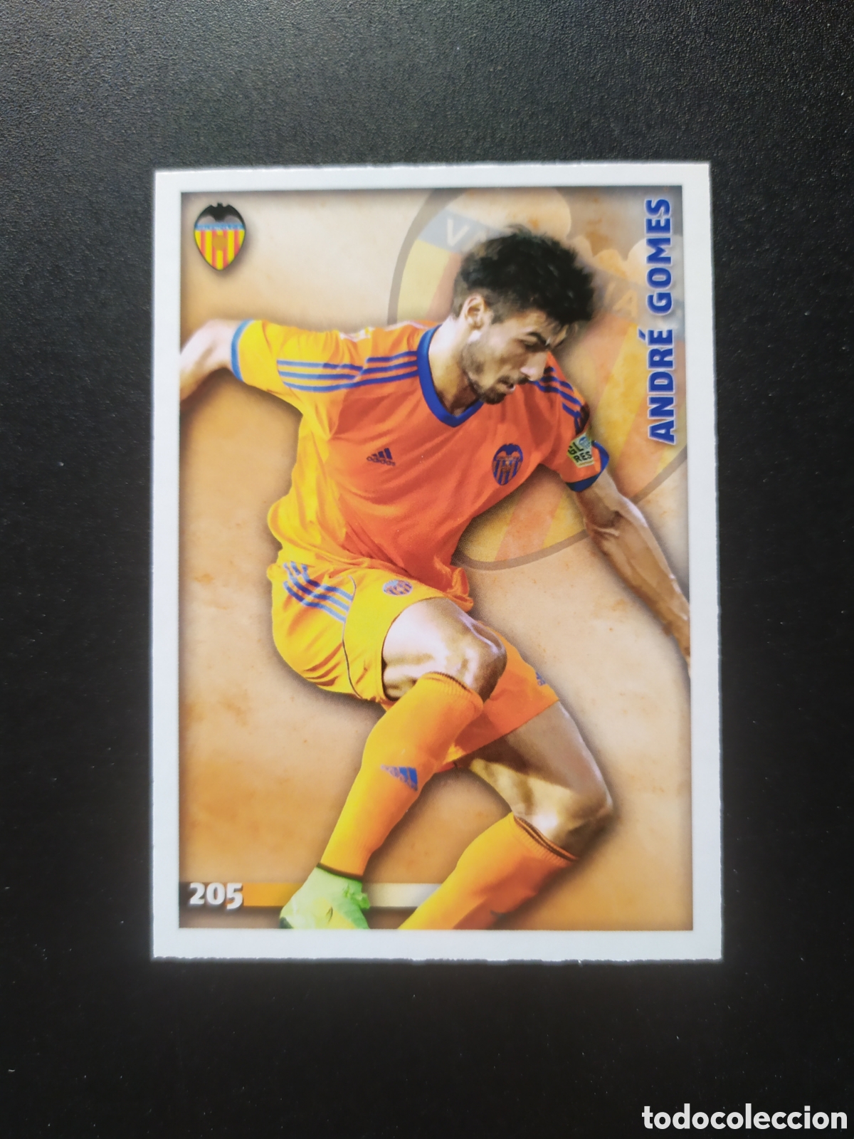 Figurine di Calcio: Mundicromo fichas Liga 2014 2015 14 15 Andr&eacute; Gomes n&deg; 205 Valencia