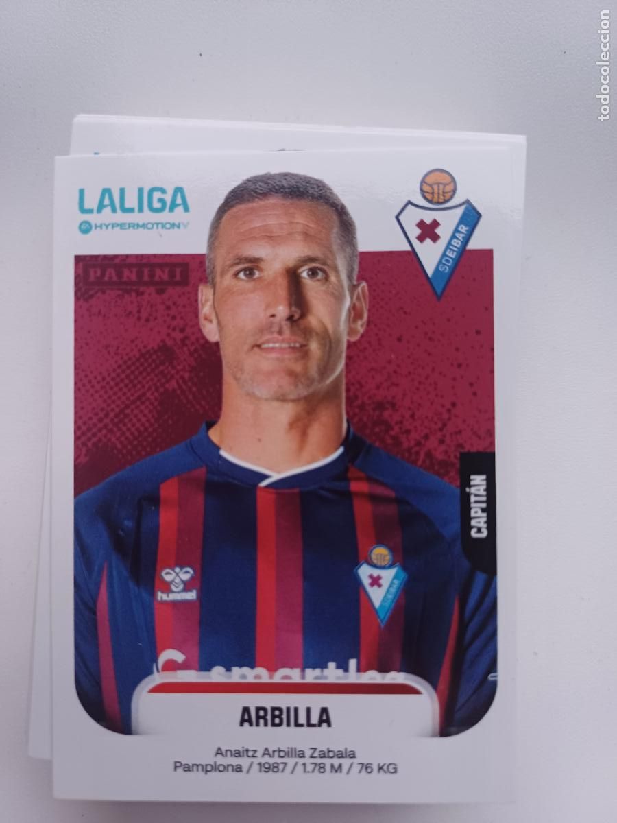 Cromos de f&uacute;tbol: 198 - Arbilla (Capit&aacute;n) - Foto 1