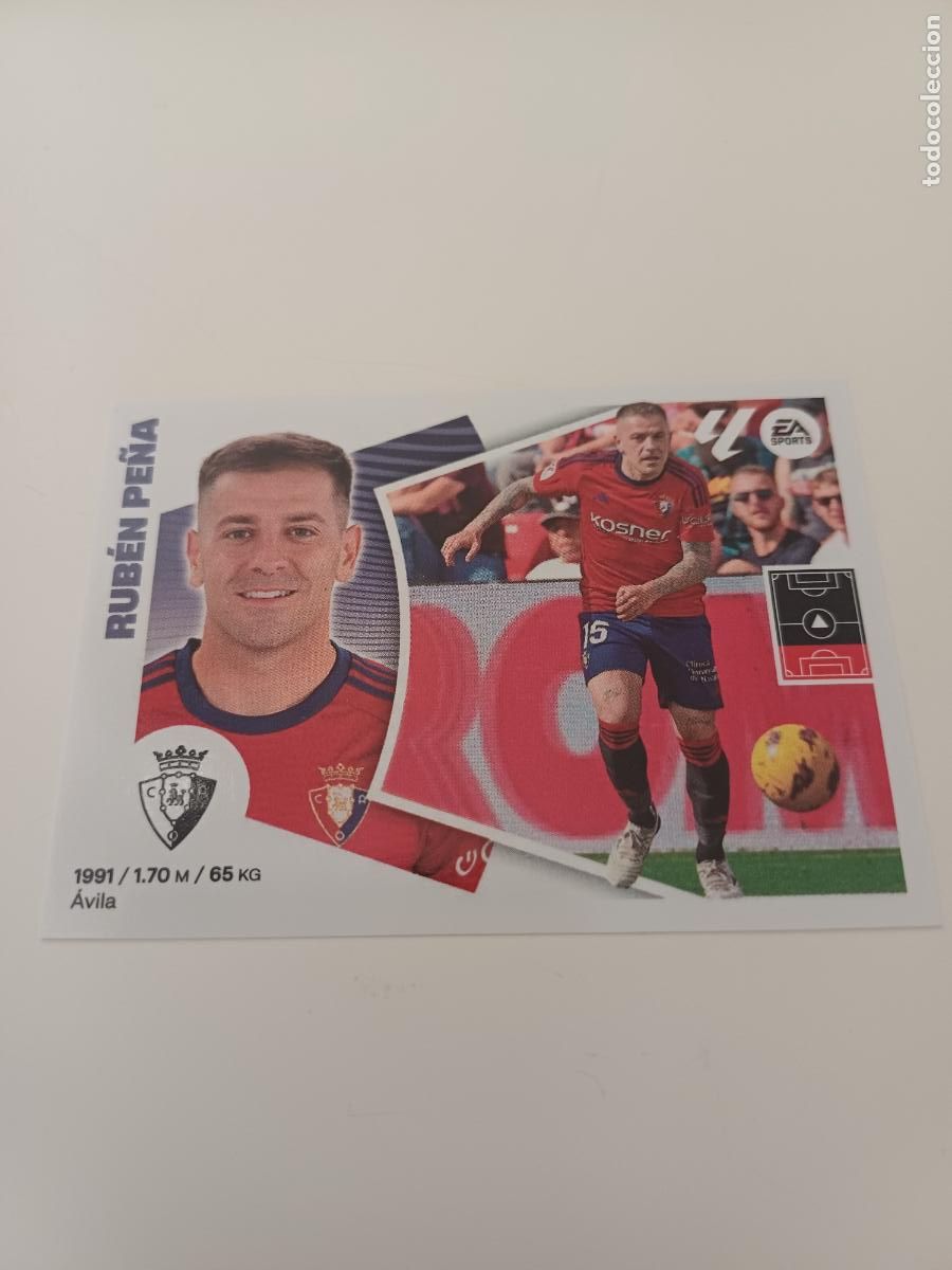 Fu&szlig;ball-Sticker: 406 - Rub&eacute;n Pe&ntilde;a - C.A. OSASUNA (6)