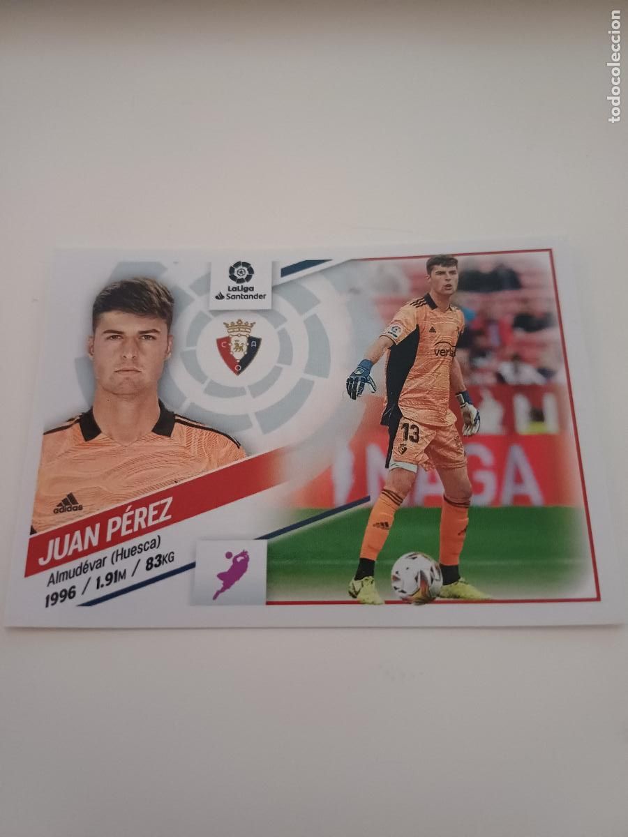 Football Stickers: 404 - Juan P&eacute;rez - C.A. OSASUNA (4)