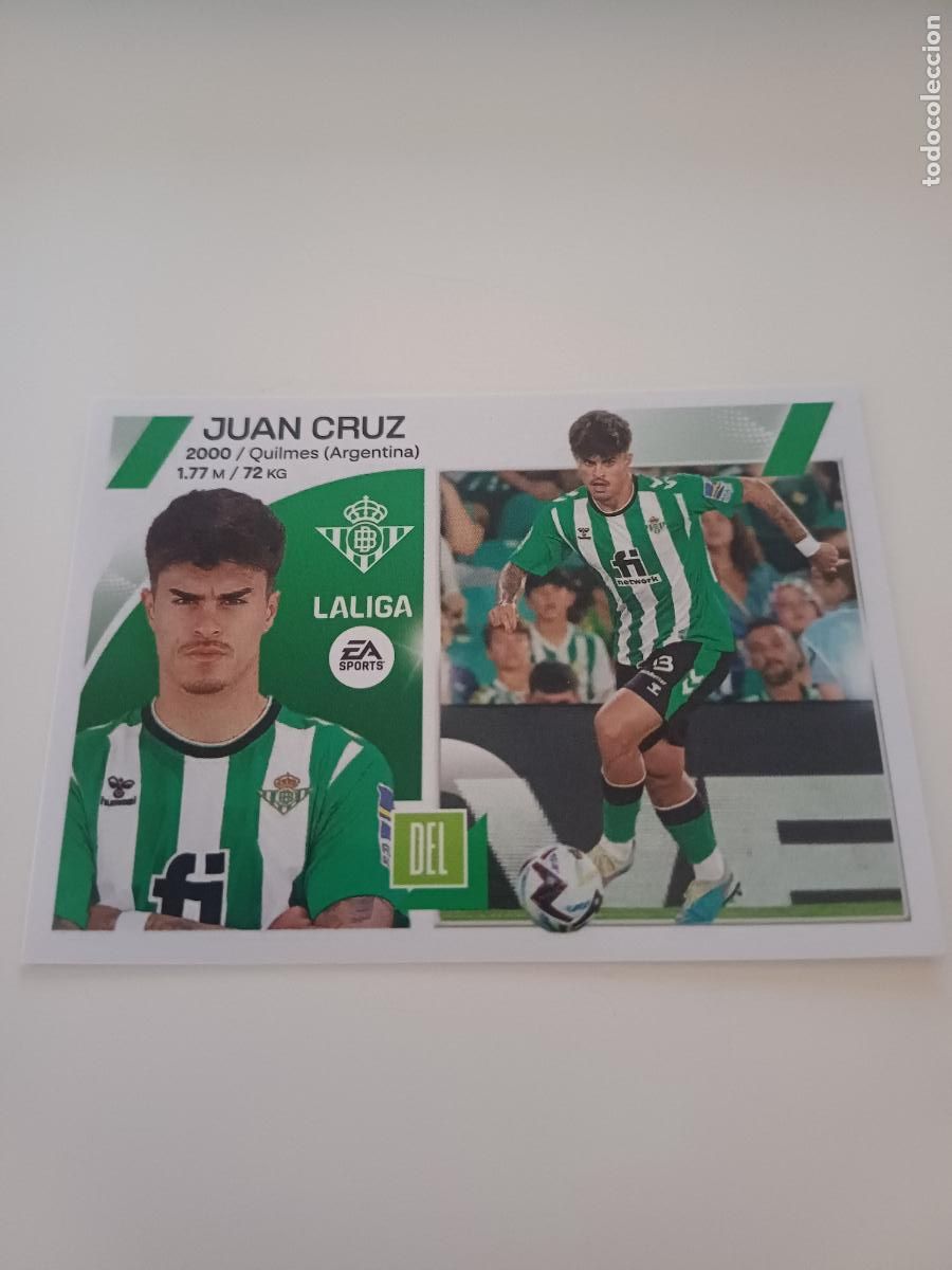 Fu&szlig;ball-Sticker: 179 - Juan Cruz - REAL BETIS (17B )