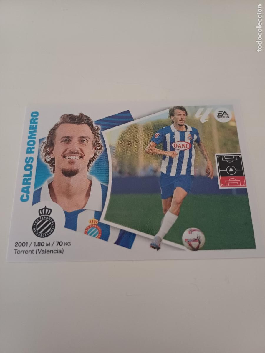 Cartes &agrave; collectionner de Football: 213 - Carlos Romero - RCD ESPANYOL (10BIS )