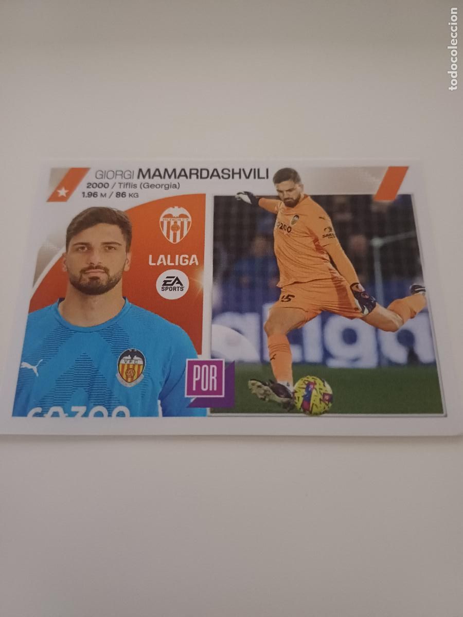 Fu&szlig;ball-Sticker: 553 - Giorgi Mamardashvili - VALENCIA CF (3 )