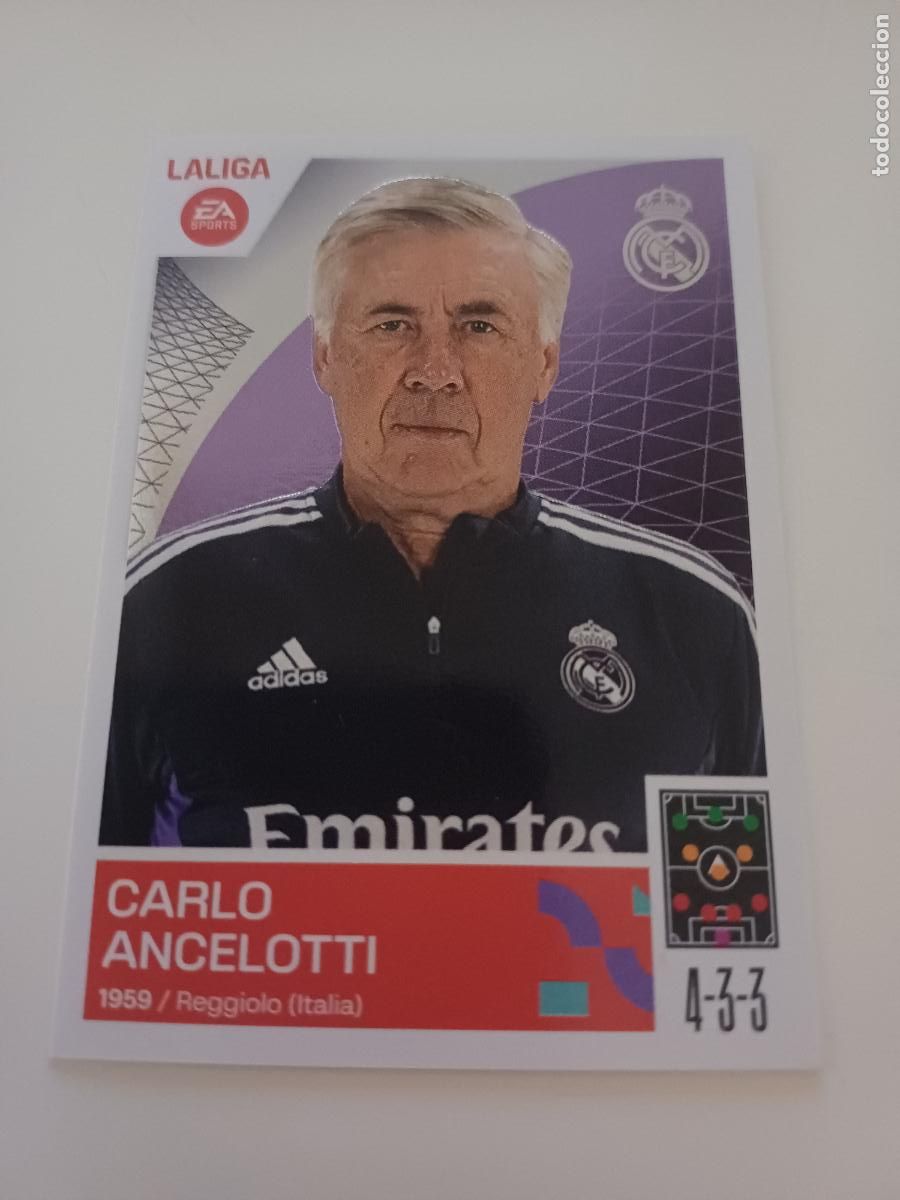 Fu&szlig;ball-Sticker: 372 - Entrenador Real Madrid - Carlo Ancelotti - REAL MADRID (2 )