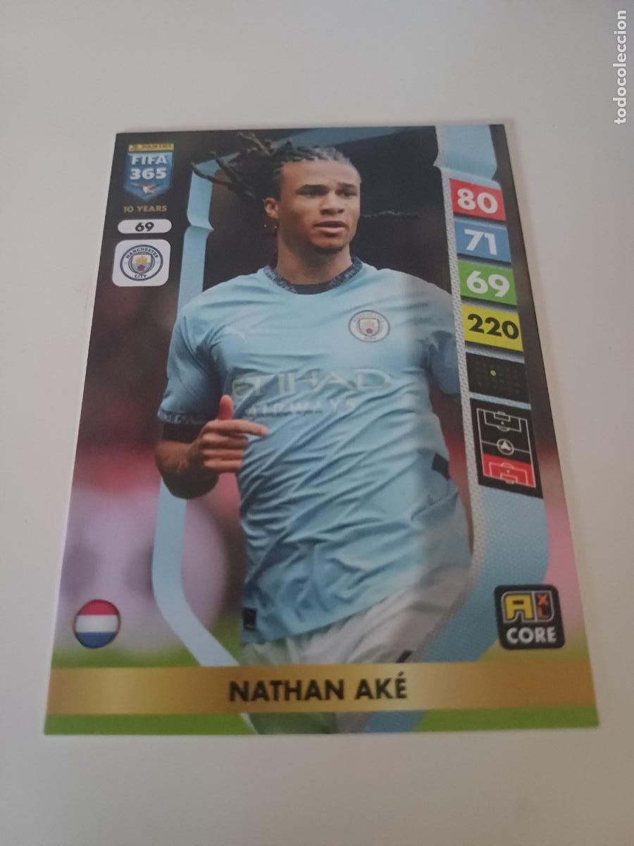 Fu&szlig;ball-Sticker: 069 - Nathan Ak&eacute; - Manchester City