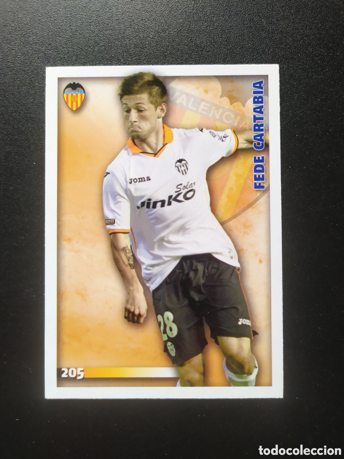 Cromos de f&uacute;tbol: Mundicromo fichas Liga 2014 2015 14 15 Fede Cartabia n&deg; 205 Valencia