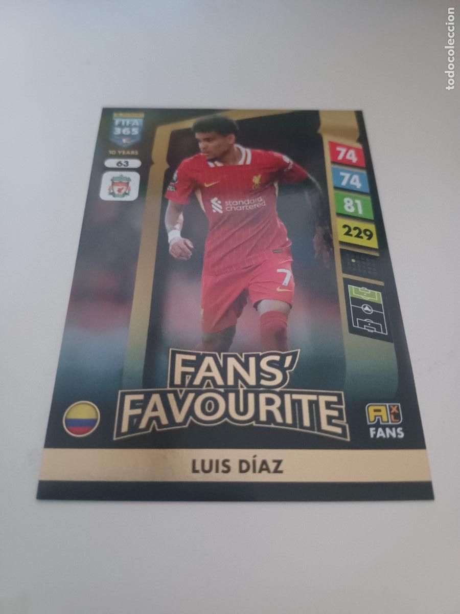 Fu&szlig;ball-Sticker: 063 - Luis D&iacute;az - Liverpool FC