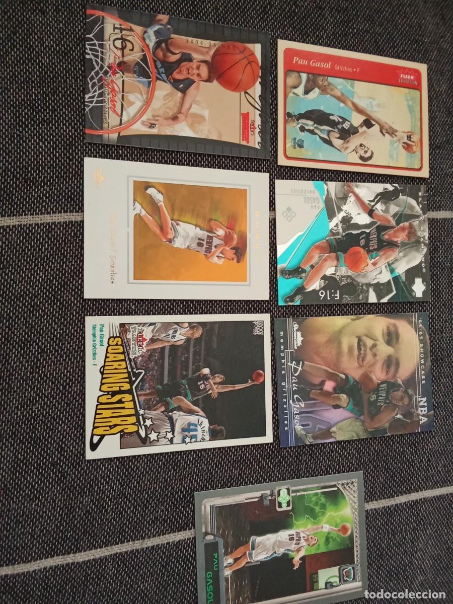 Fu&szlig;ball-Sticker: Lote 7 Cards Pau Gasol NBA (Menphis) TGC