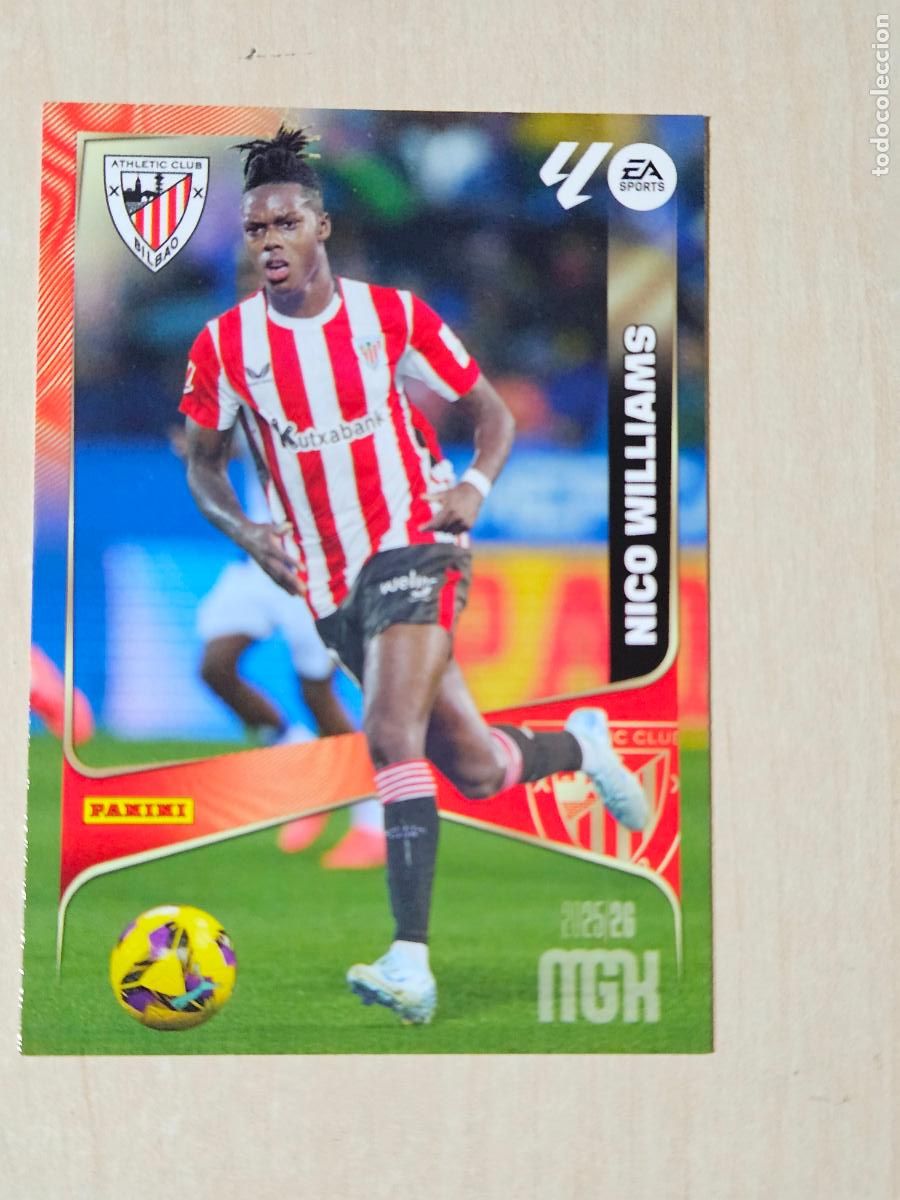 Cromos de f&uacute;tbol: CROMO N&ordm; 53 NICO WILLIAMS - MEGACRACKS 2025 26 - ATHLETIC DE BILBAO