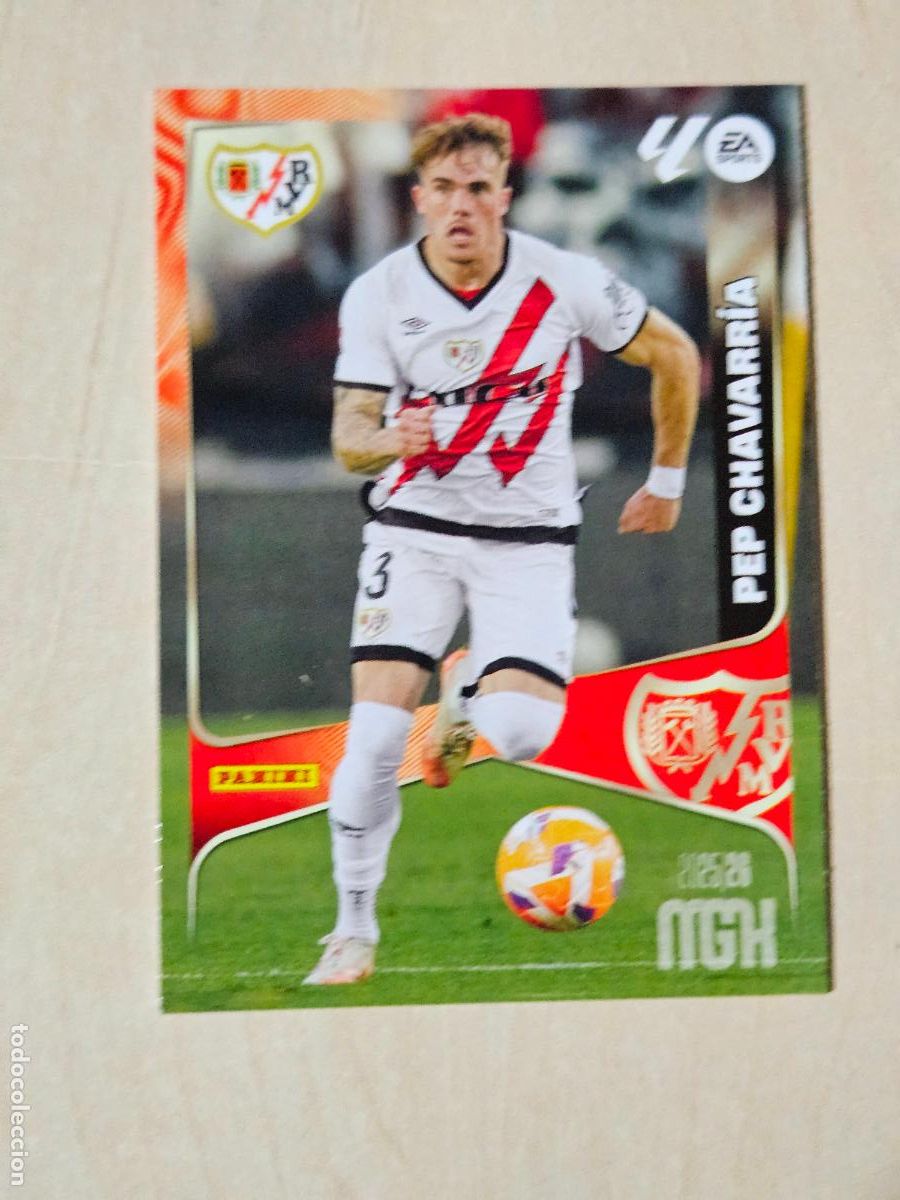 Cromos de F&uacute;tbol: CROMO N&ordm; 296 PEP CHAVARRIA - MEGACRACKS 2025 26 - RAYO VALLECANO