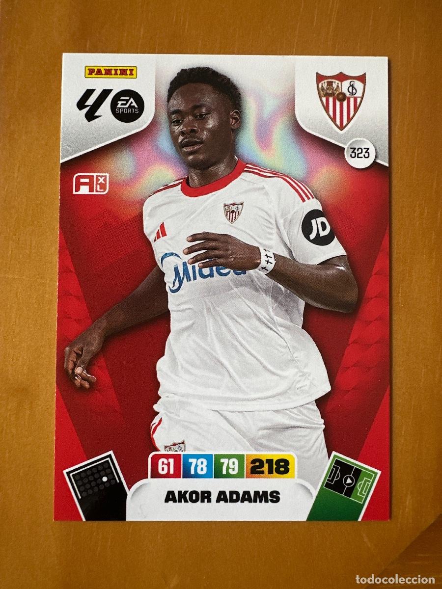 Fu&szlig;ball-Sticker: 323 Akor Adams, Sevilla FC, Panini Adrenalyn XL La Liga 2025 2026 25 26