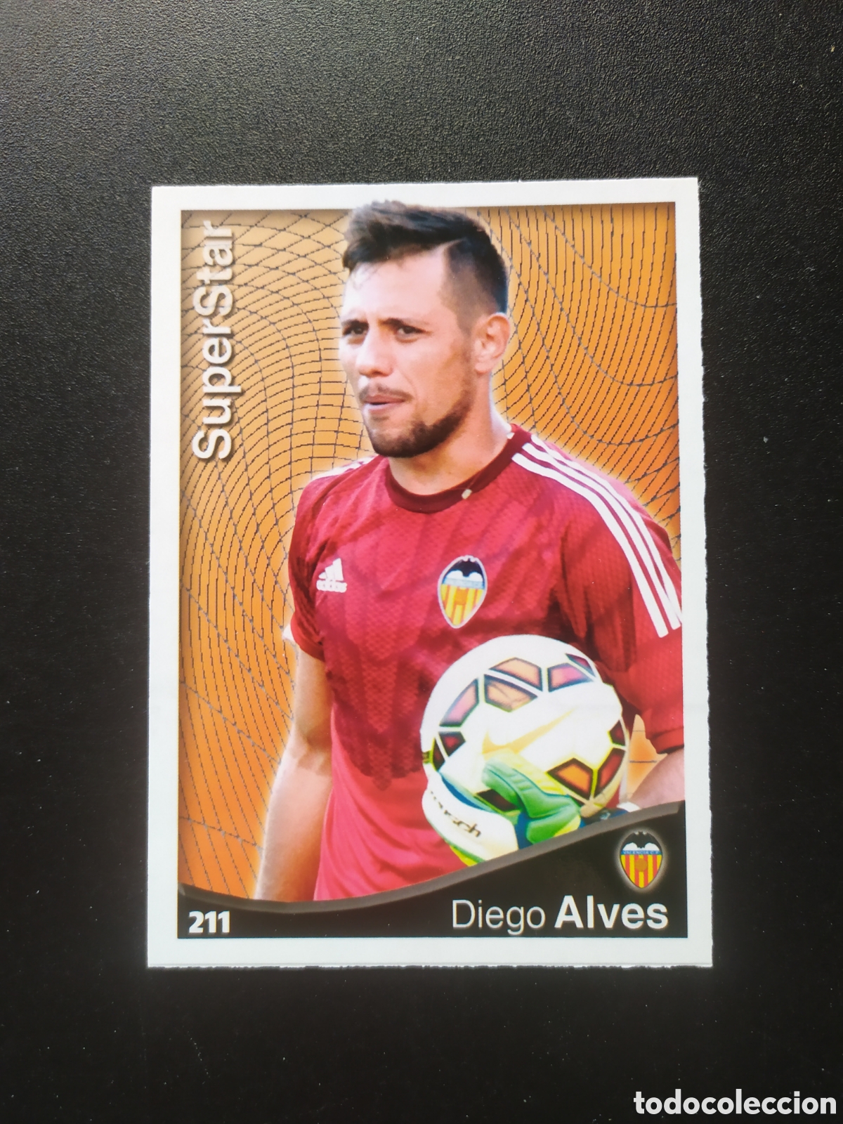 Figurine di Calcio: Mundicromo fichas Liga 2014 2015 14 15 Diego Alves superstar n&deg; 211 Valencia