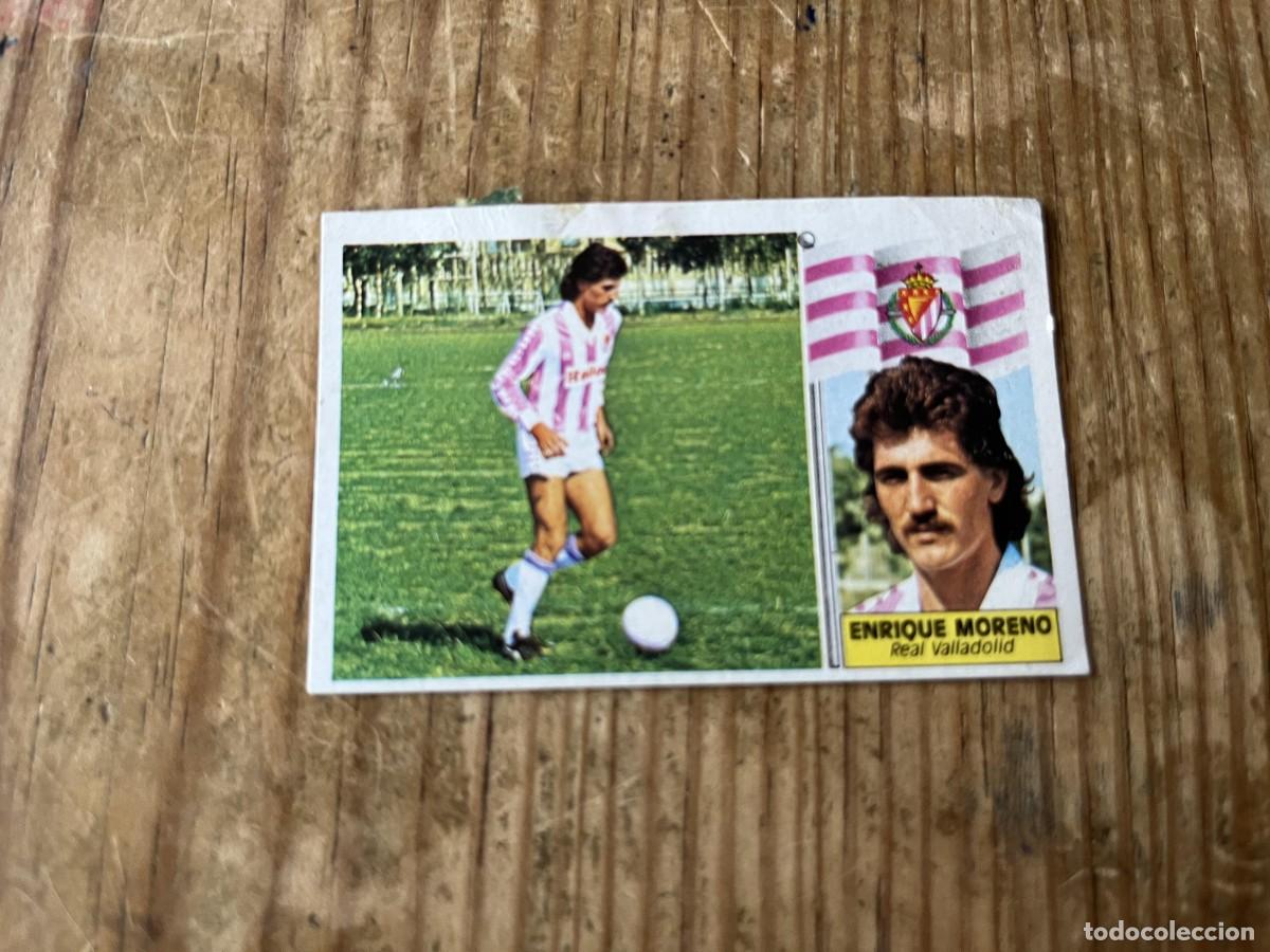 Figurine di Calcio: CROMO DESPEGADO ALBUM LIGA ESTE 86 87 1986 1987 ULTIMOS FICHAJES # 8 ENRIQUE MORENO VALLADOLID