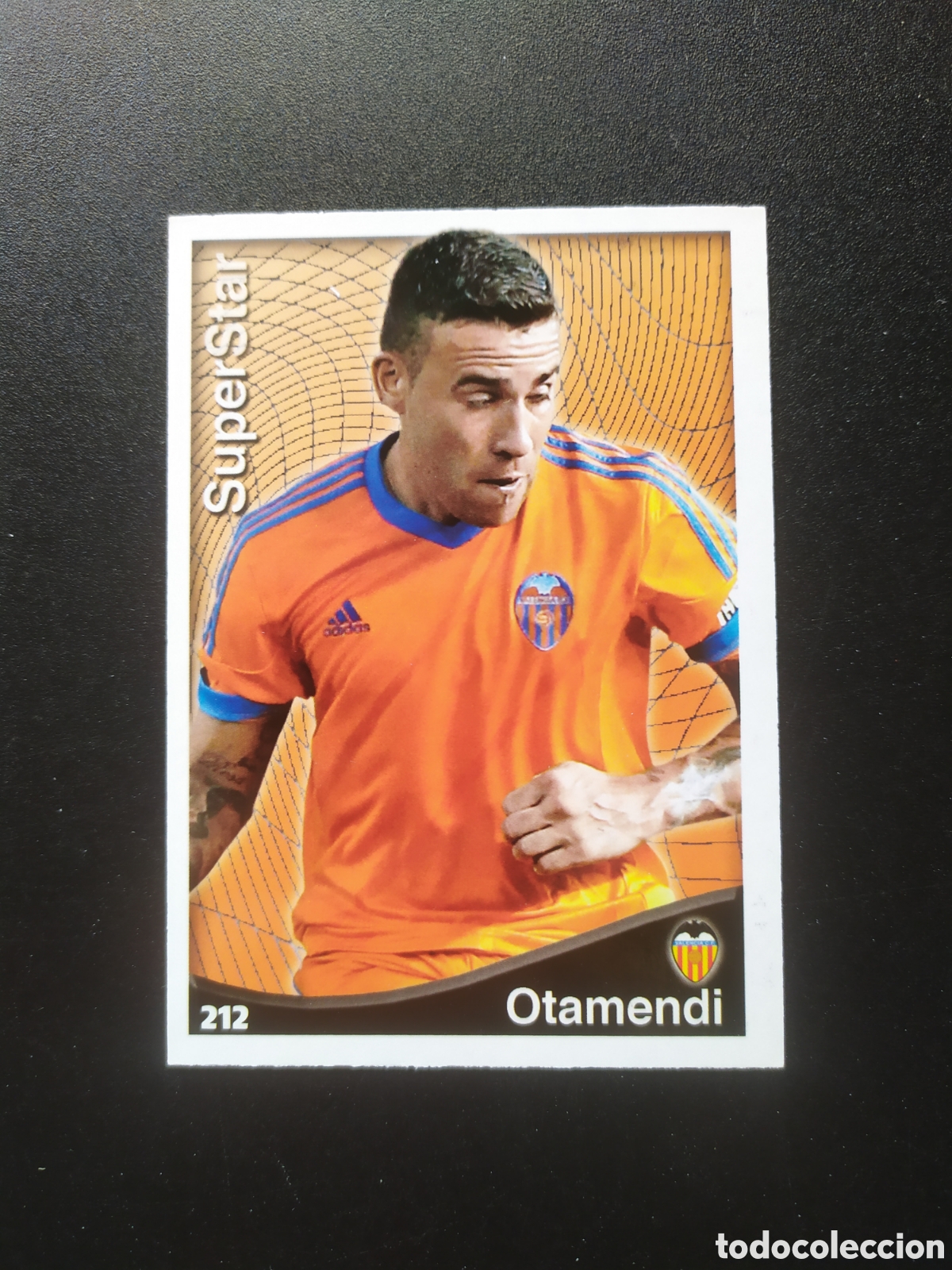 Figurine di Calcio: Mundicromo fichas Liga 2014 2015 14 15 Otamendi superstar n&deg; 212 Valencia