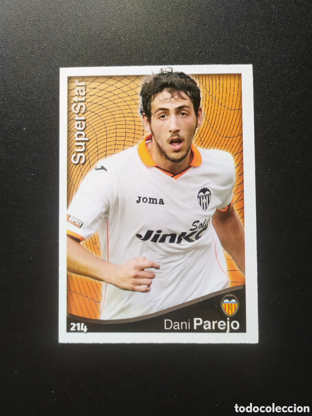 Cromos de f&uacute;tbol: Mundicromo fichas Liga 2014 2015 14 15 Parejo superstar n&deg; 214 Valencia