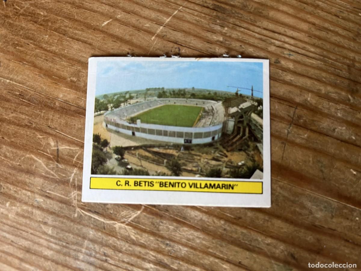 Cromos de f&uacute;tbol: CROMO DESPEGADO ALBUM LIGA ESTE 81 82 1981 1982 CAMPO ESTADIO BENITO VILLAMARIN BETIS