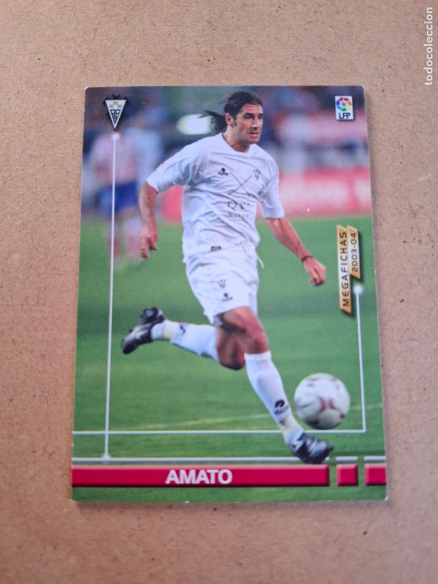 Fu&szlig;ball-Sticker: MEGAFICHAS 2003 2004 03 04 - PANINI - 18 BIS AMATO - ALBACETE BALOMPIE (CM)