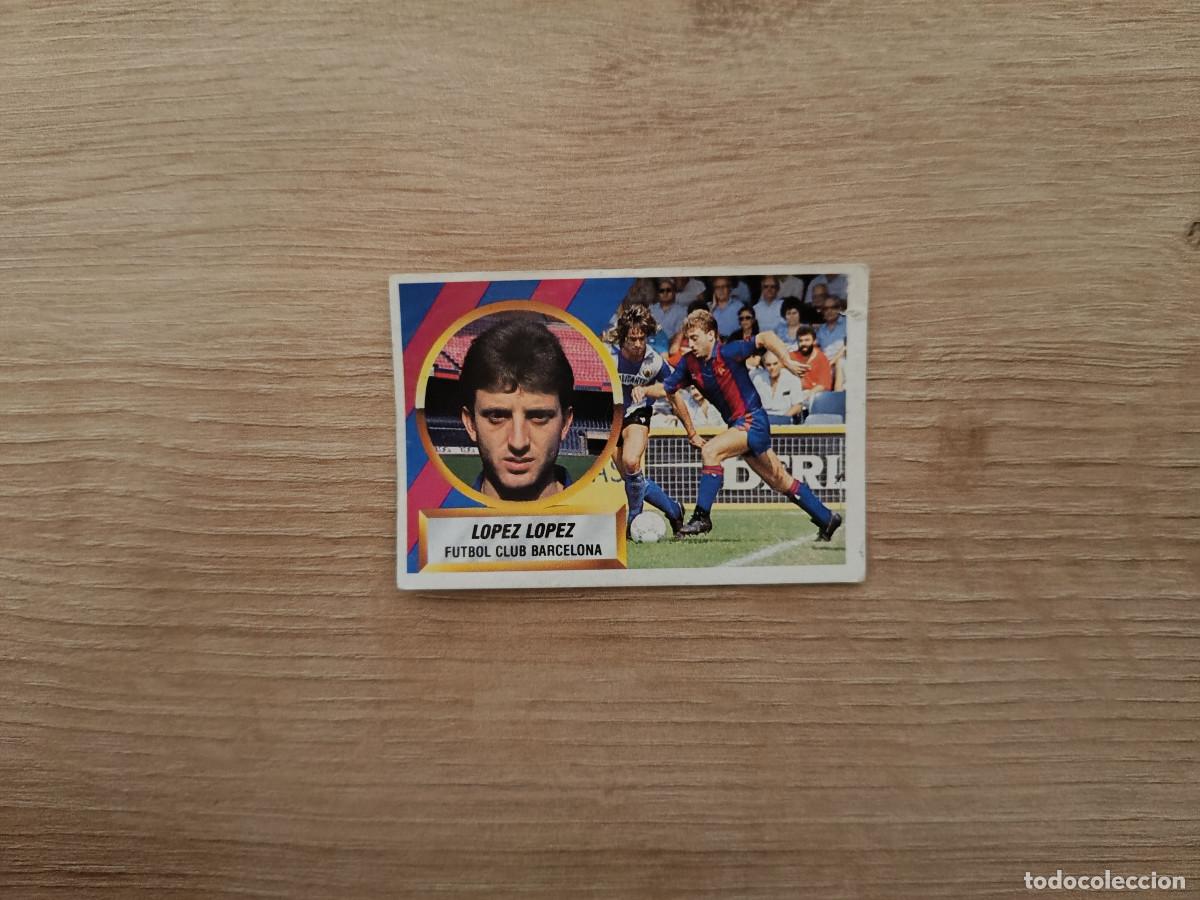 Cromos de Futebol: CROMO DE F&Uacute;TBOL LIGA ESTE LOPEZ LOPEZ BAJA 16B BARCELONA SIN PEGAR NUNCA PEGADO 88 89 1988 1889